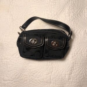 Tiny Black Monogram Coach Purse